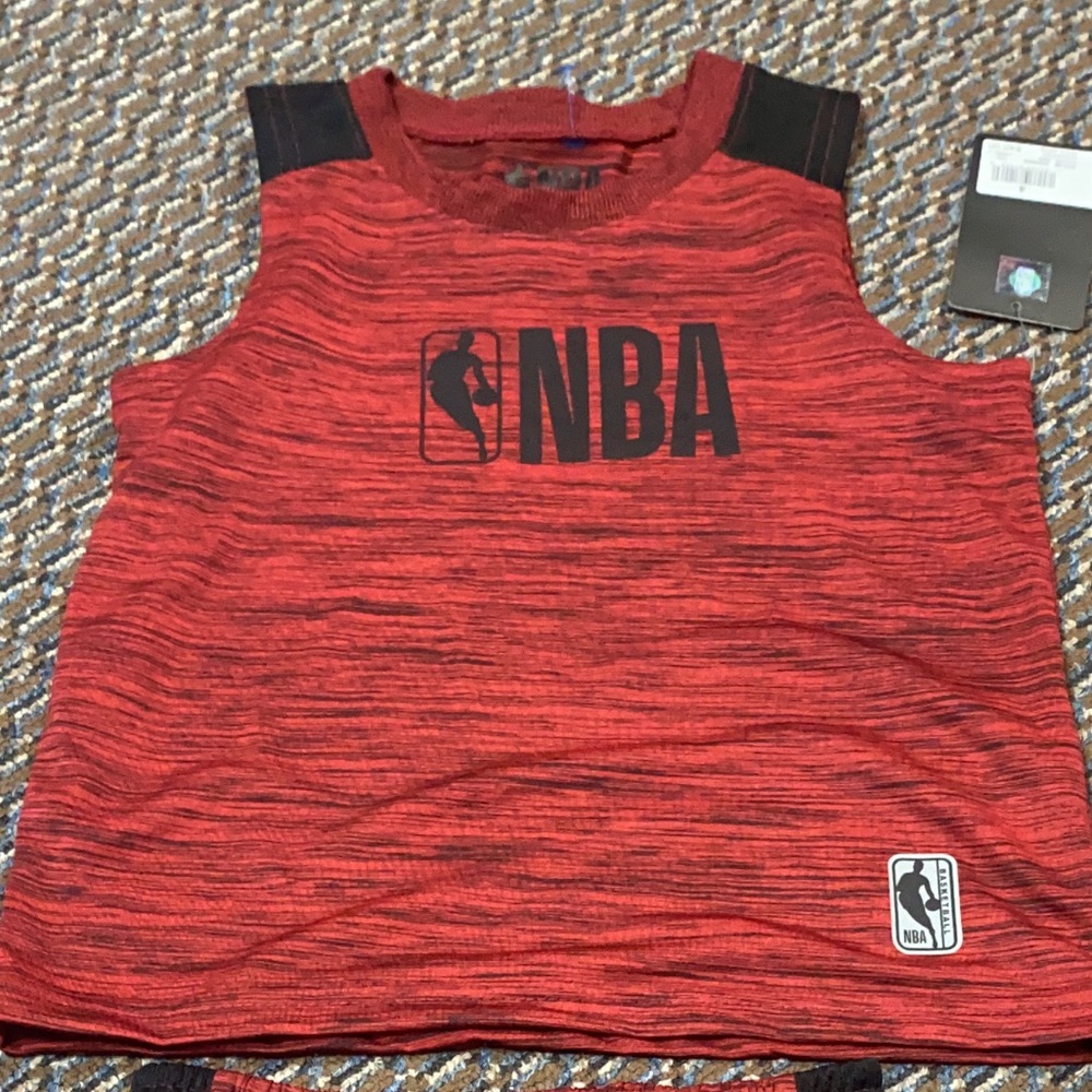 NWT nba kids jersey and shorts set